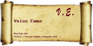 Veiss Emma névjegykártya