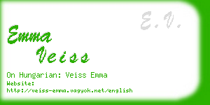 emma veiss business card